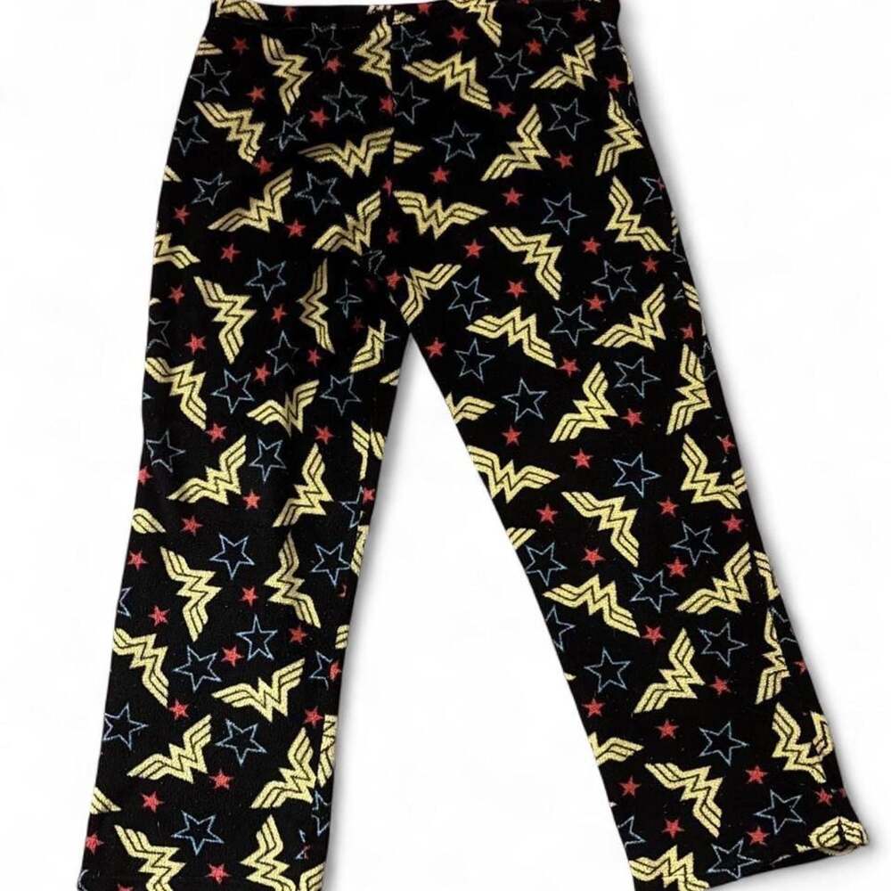 DC Comics Wonder Woman Plush Fleece Pajama Sleep Pants - Picture 2 of 8